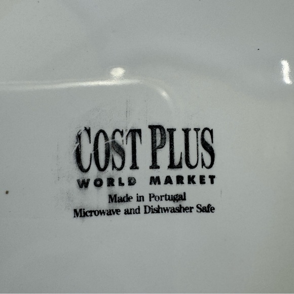 World Market Four 8.75”  Plates - Portugal - Blue, Yellow Flower, green leaves - Picture 6 of 6